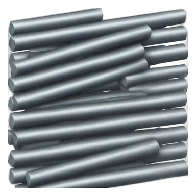 straight long steel bar sticker