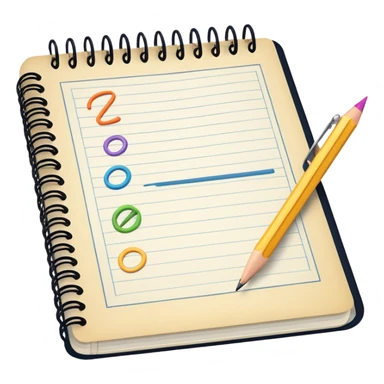 open notebook with design sketches sticker