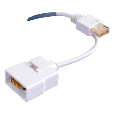 ethernet cable with RJ45 connector sticker