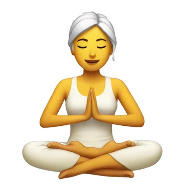 Chica meditando sticker