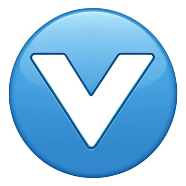 Mavi tik olan sticker