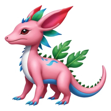 Shiny Exotic Salandit-Sylveon-Shaymin-Meganium-Hybrid-Creature sticker