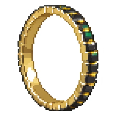 Gold ring from Sonic the Hedgehog game sticker