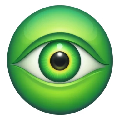 Quiero que hagas un emoji del ojo de fuerza regida sticker