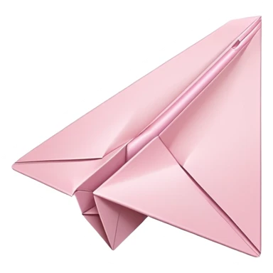 Light pink paper airplane sticker