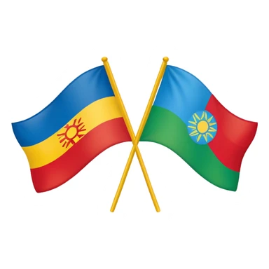 england and ethiopian flag  sticker