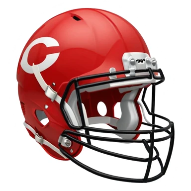college football player helmets red  sticker