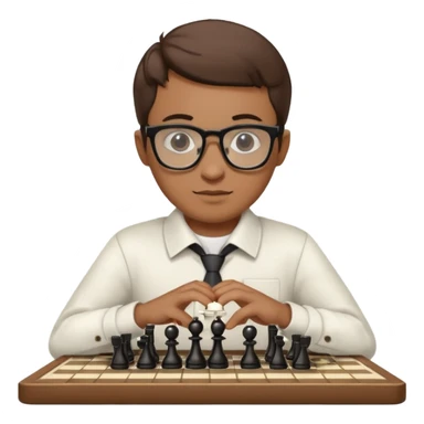 Player with chess clock, Chess club. sticker