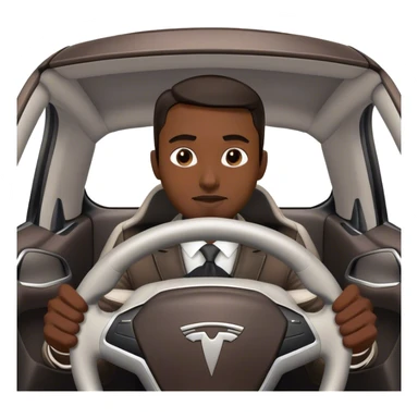 tesla car indian man sticker