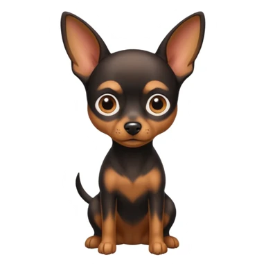 Mini pincher dog sticker