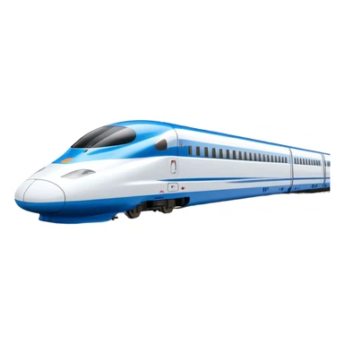 High-Speed Train (Shinkansen) - JR East (Model Year: 2021) (Iconic colour: White with blue) sticker
