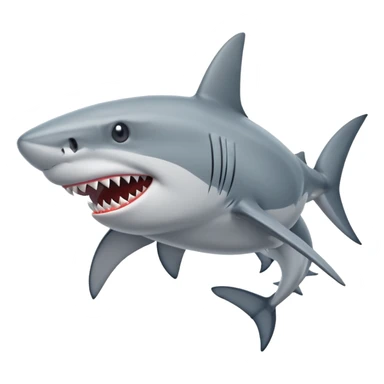 Shark attack sticker
