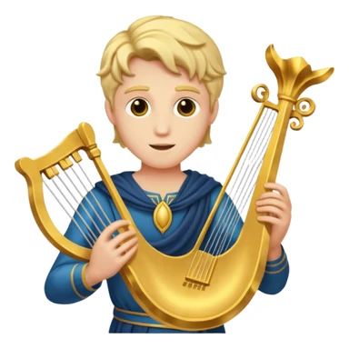 Apollo god with lyre sticker