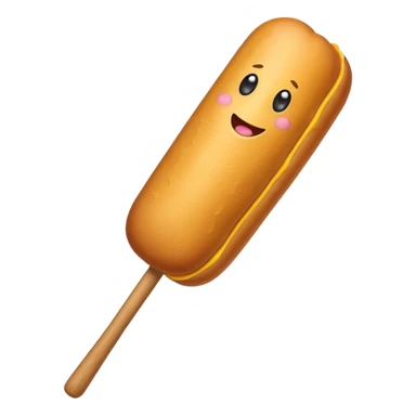 happy corndog sticker