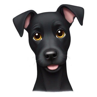 Black patterdale terrier sticker