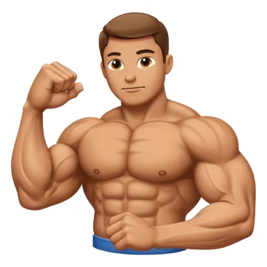 muscle arm sticker