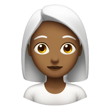 a white women engaged in meditation  sticker