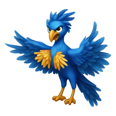 blue phoenix sticker