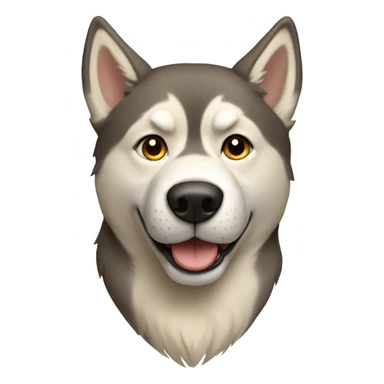Husky, golden beige sticker