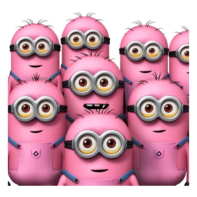 Minions rosa sticker