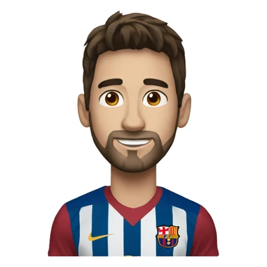 a person wo like messi sticker
