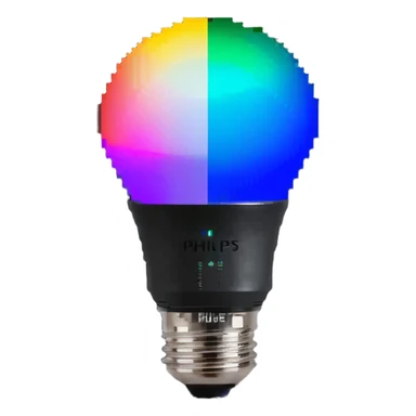 Philips Hue color-changing smart bulb with wireless connectivity sticker