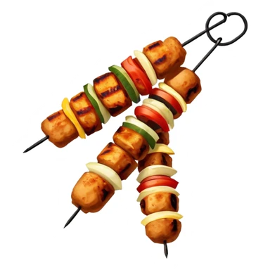 hanging chicken kabab sticker