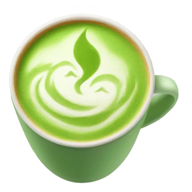 aesthetic matcha latte  sticker