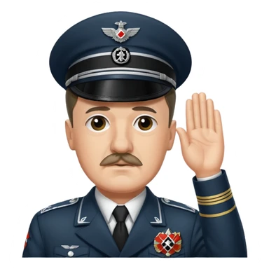 Adolf Hitler saluting  sticker