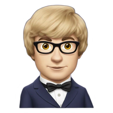 austin powers sticker