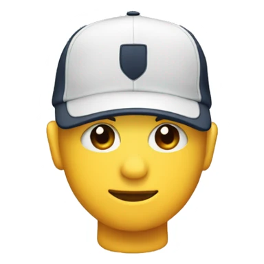 ball cap in monitor sticker