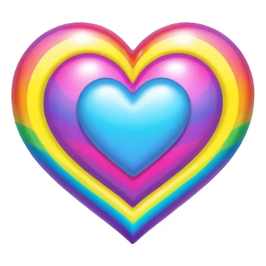 Lisa frank heart sticker