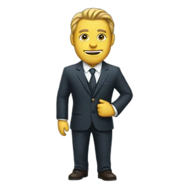vikin in a suit sticker