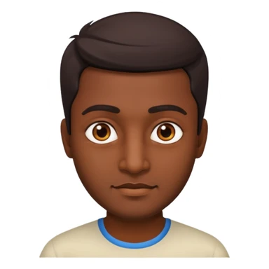 a guy that's south Indian with a square sticker