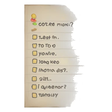 todo list check sticker