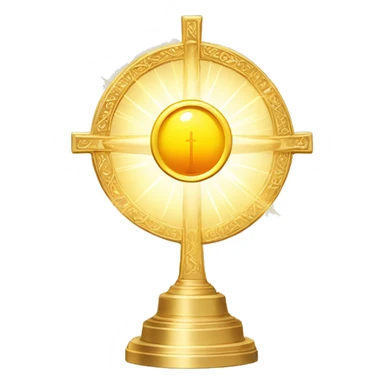 Blessed Sacrament in gold monstrance sticker