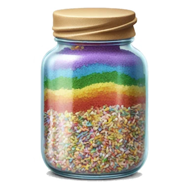 Rainbow Sprinkles in a jar sticker