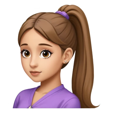 ariana grande ponytail 2025 sticker