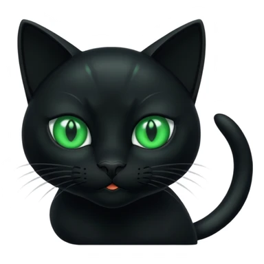 Cat black sticker