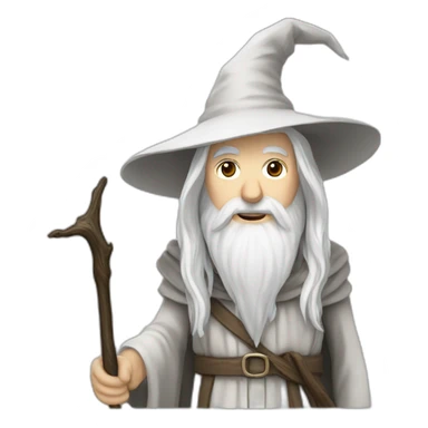 White gandalf sticker
