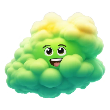 Fart cloud sticker