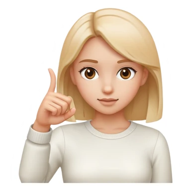 Girl clicking fingers pointing forward sticker