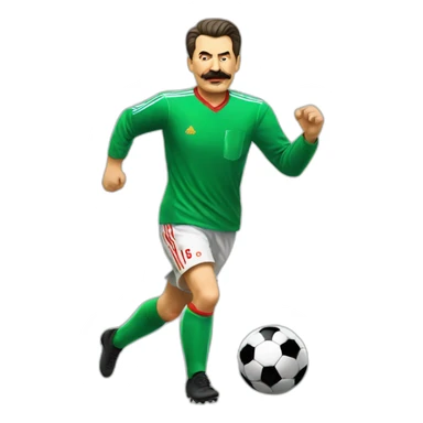 STALIN PLAYING SOCCER sticker