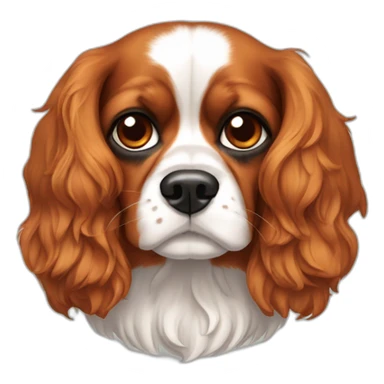 Cavalier-king Charles sick sticker