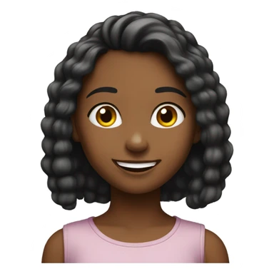 young }happy gril sticker