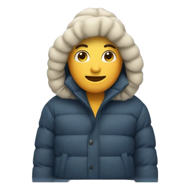 puffer jacket  sticker