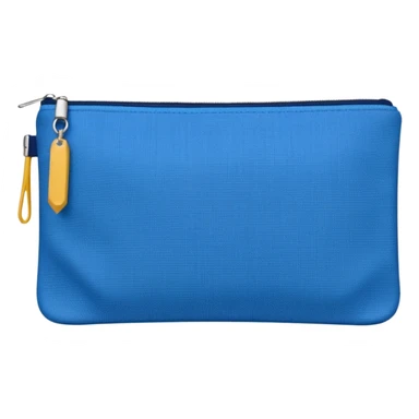 Pencil pouch with zipper sticker