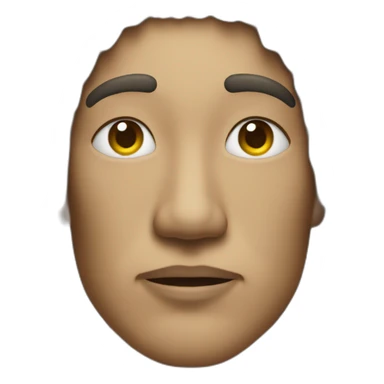 moyai stoneface sticker