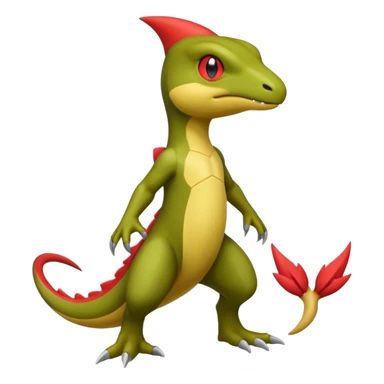 Haxorus-Axew-Fraxure-hybrid (full body) sticker