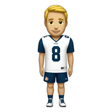 Jersey foot eight sticker